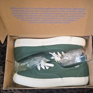 Keds Green Canvas Sneakers with White Details